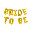 Фольговані літери 340х35 см Bride to Be (золото) арт 12 -1003