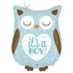 Фольгована фігура "Сова" It's a boy Grabo 57х42 см арт. 3207-1257 Г