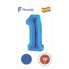 Цифра 1 синя Flexmetal 40''/102 см