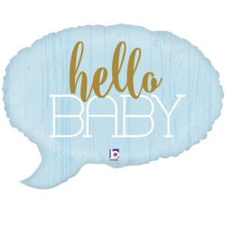 Фольгована фігура "Хмара Hallo baby" (блакитна) Grabo 35х52 см арт. 3207-1396 Г