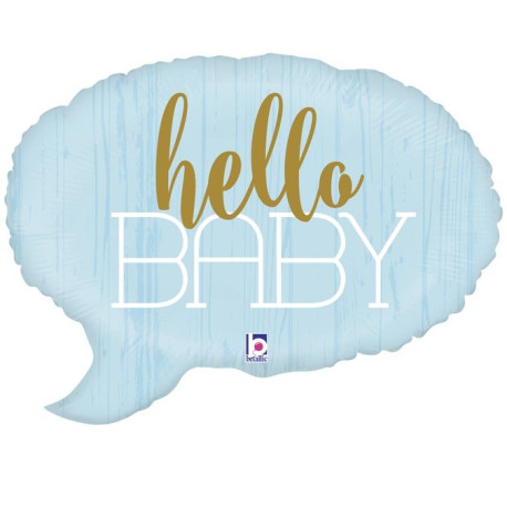 Фольгована фігура "Хмара Hallo baby" (блакитна) Grabo 35х52 см арт. 3207-1396 Г