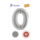 Цифра 0 срібна УП Flexmetal 40''/102 см