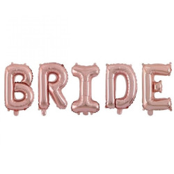 Фольговані літери 32'' Bride (рожеве золото) арт 12 -1001
