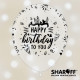 Повітряна куля (12'' 30 см) Happy Birthday, Мікс чорний, білий, прозорий 50 шт.5 ст. арт. 0061