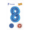 Цифра 8 синя Flexmetal 40''/102 см
