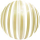 Куля (18''/46 см) Сфера 3D, Deco Bubble, Золоті смуги, Прозора, 1 шт. в упак. арт. 12-5081817