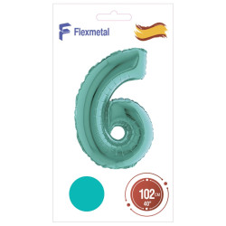Цифра 6 тиффані УП Flexmetal 40''/102 см