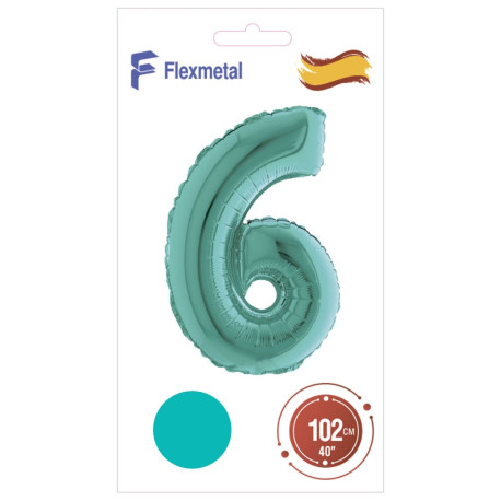 Цифра 6 тиффані УП Flexmetal 40''/102 см