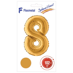 Цифра 8 золота УП Flexmetal 40''/102 см
