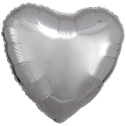 Серце металік срібне Anagram 18'' 46 см арт. 1204-0035