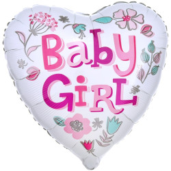 Фольговане серце "Baby girl'' Anagram 18''/46 см