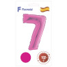 Цифра 7 малинова Flexmetal 40''/102 см