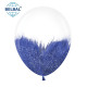 Повітряна кулька (B105, 30 см) Brush shine Midnight синій на прозорому 1 шт. арт. 258-0163