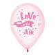 Повітряна кулька (B105, 30 см), Love is in the air, льодяник рожевий 25 шт. 2 ст. арт. 258-0095