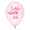 Повітряна кулька (B105, 30 см), Love is in the air, льодяник рожевий 25 шт. 2 ст. арт. 258-0095
