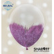 Повітряна кулька (B105, 30 см) Brush shine фіолетовий 1 шт. арт. 258-0143
