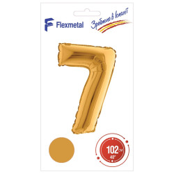 Цифра 7 золота УП Flexmetal 40''/102 см