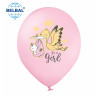 Повітряна кулька (B105, 30 cм), Загар лелека (на рожевому) 25 шт. 1 ст. арт. 258-0215
