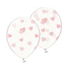 Повітряна кулька (B105, 30 см), мереживні ніжні серця, мікс, 25 шт. 5 ст., Арт. 258-0257