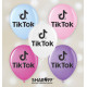 Повітряна кулька (12", 30 см) Tik-tok 50 шт. 2 ст. Арт. 0009