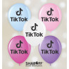 Повітряна кулька (12", 30 см) Tik-tok 50 шт. 2 ст. Арт. 0009